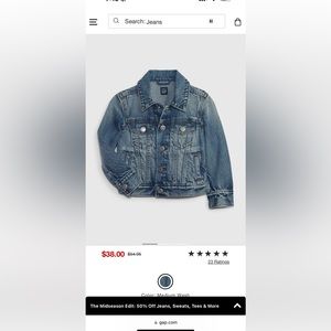 GAP toddler denim jackets 18-24 months